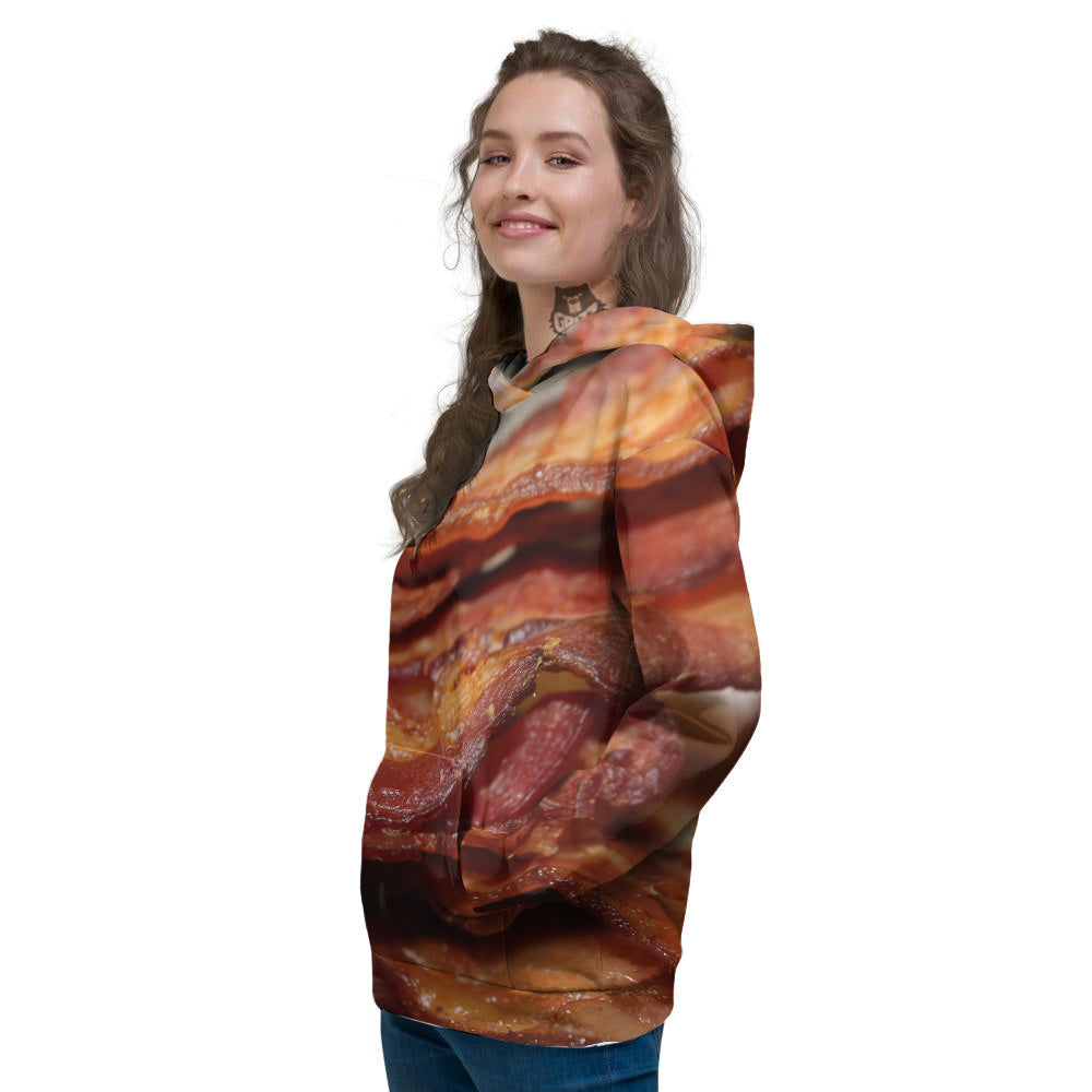 Bacon Crispy Print Women's Hoodie-grizzshop