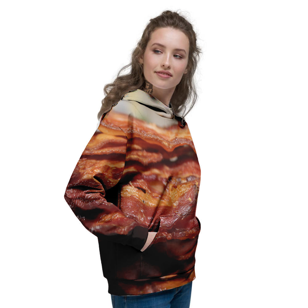 Bacon Crispy Print Women's Hoodie-grizzshop