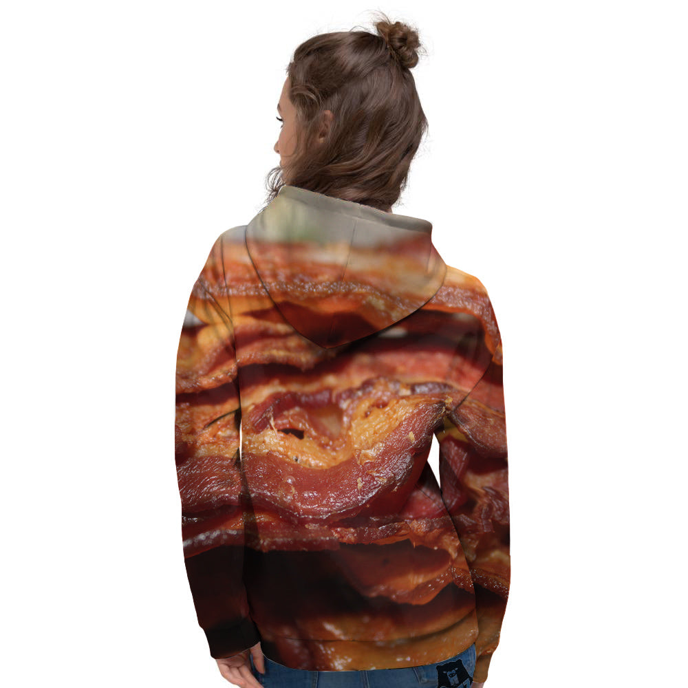 Bacon Crispy Print Women's Hoodie-grizzshop