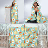 Bacon Egg Bread Pattern Print Hooded Blanket-grizzshop