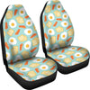 Bacon Egg Bread Pattern Print Universal Fit Car Seat Cover-grizzshop