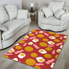 Bacon Egg Pancake Pattern Print Floor Mat-grizzshop