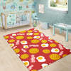 Bacon Egg Pancake Pattern Print Floor Mat-grizzshop