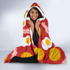 Bacon Egg Pancake Pattern Print Hooded Blanket-grizzshop