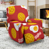 Bacon Egg Pancake Pattern Print Recliner Cover-grizzshop