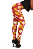 Bacon Egg Pancake Pattern Print Women Leggings-grizzshop