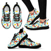 Bacon Egg Pattern Print Black Sneaker Shoes For Men Women-grizzshop