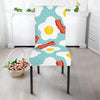 Bacon Egg Pattern Print Chair Cover-grizzshop