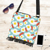 Bacon Egg Pattern Print Crossbody Bags-grizzshop