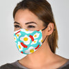 Bacon Egg Pattern Print Face Mask-grizzshop