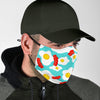 Bacon Egg Pattern Print Face Mask-grizzshop