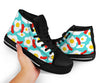 Bacon Egg Pattern Print Men Women's High Top Shoes-grizzshop