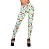 Bacon Egg Pattern Print Women Leggings-grizzshop