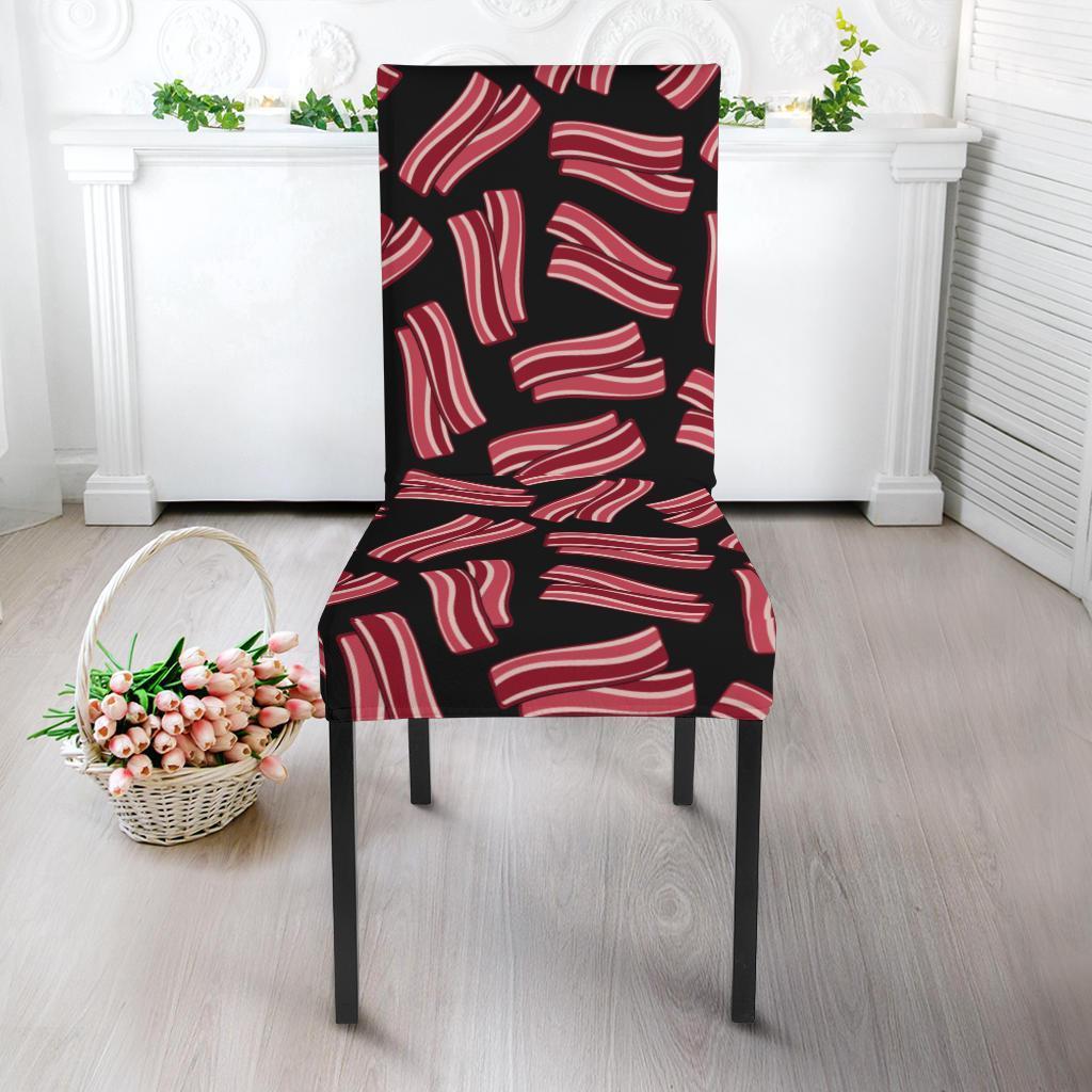 Bacon Pattern Print Chair Cover-grizzshop