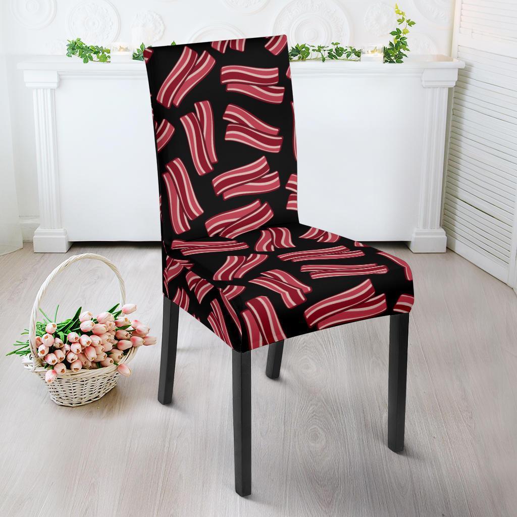 Bacon Pattern Print Chair Cover-grizzshop