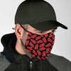 Bacon Pattern Print Face Mask-grizzshop