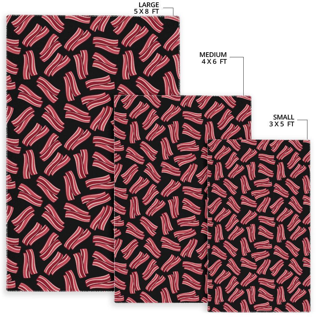 Bacon Pattern Print Floor Mat-grizzshop