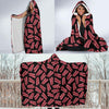 Bacon Pattern Print Hooded Blanket-grizzshop