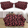 Bacon Pattern Print Loveseat Cover-grizzshop