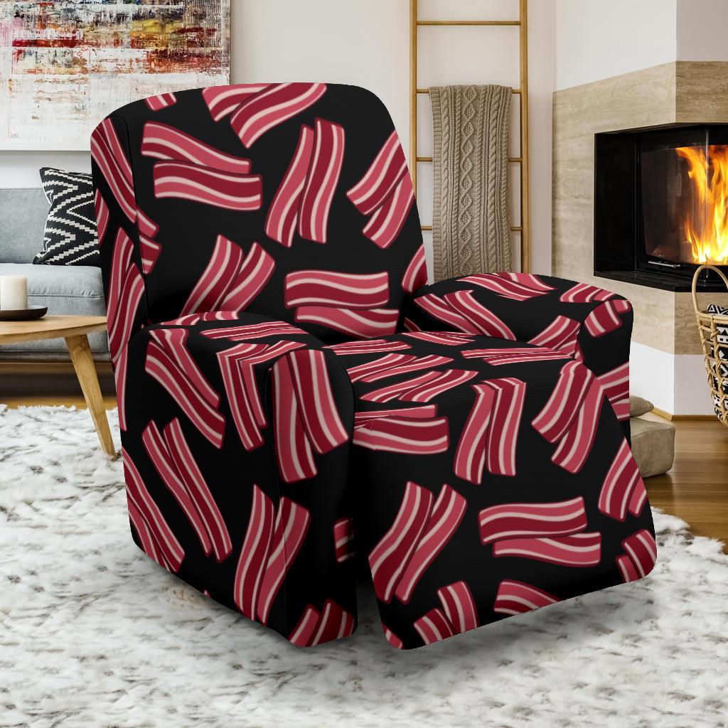 Bacon Pattern Print Recliner Cover-grizzshop