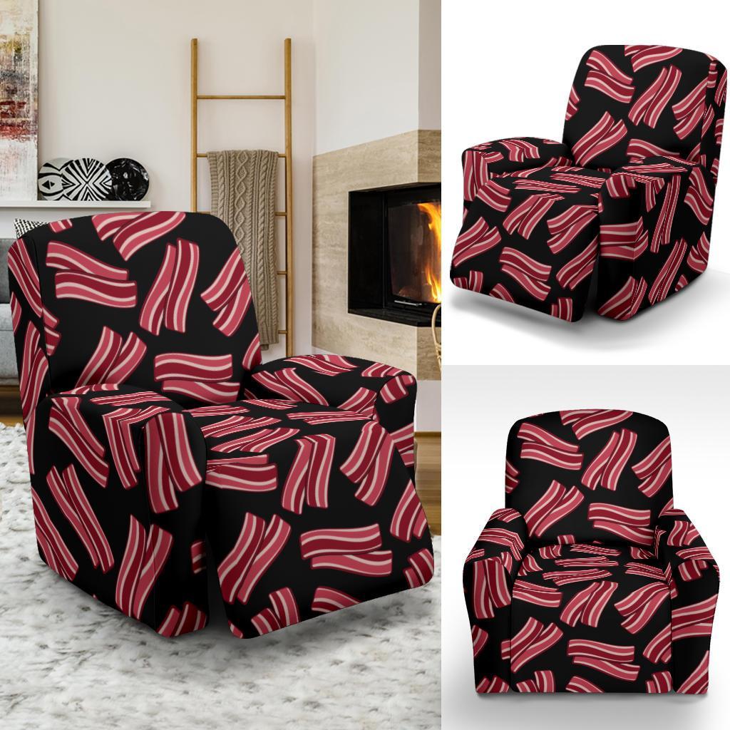 Bacon Pattern Print Recliner Cover-grizzshop