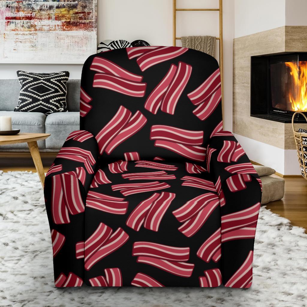 Bacon Pattern Print Recliner Cover-grizzshop