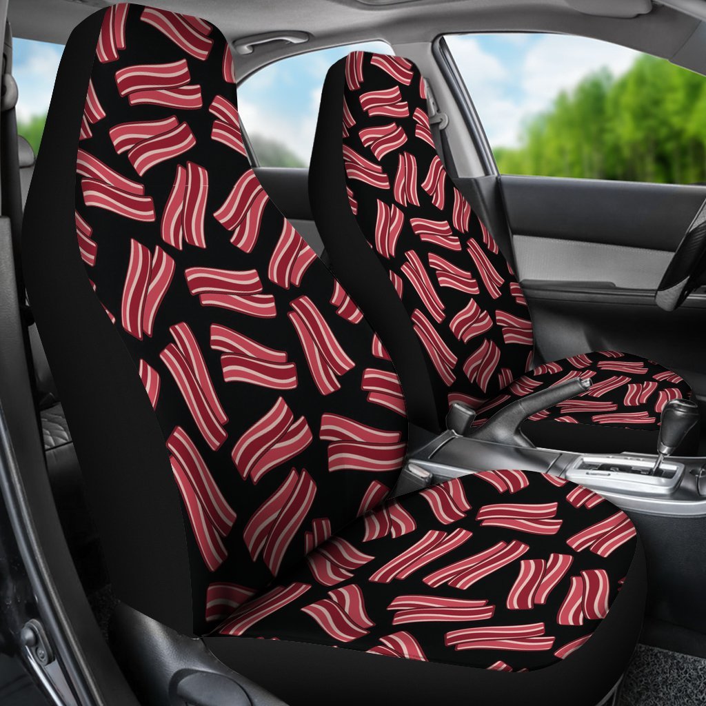 Bacon Pattern Print Universal Fit Car Seat Cover-grizzshop