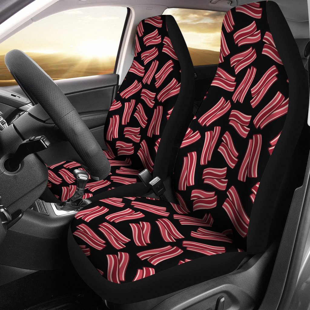 Bacon Pattern Print Universal Fit Car Seat Cover-grizzshop