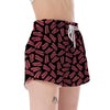 Bacon Pattern Print Women's Shorts-grizzshop