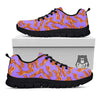 Bacon Purple Print Pattern Black Sneaker-grizzshop