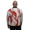 Bacon Weaving Print Men's Bomber Jacket-grizzshop