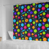 Bacteria Virus Pattern Print Bathroom Shower Curtain-grizzshop