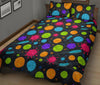 Load image into Gallery viewer, Bacteria Virus Pattern Print Bed Set Quilt-grizzshop