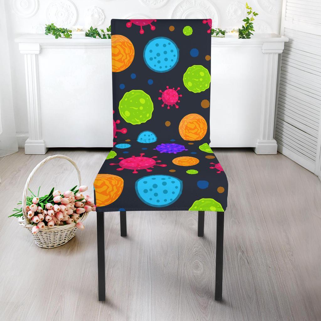 Bacteria Virus Pattern Print Chair Cover-grizzshop