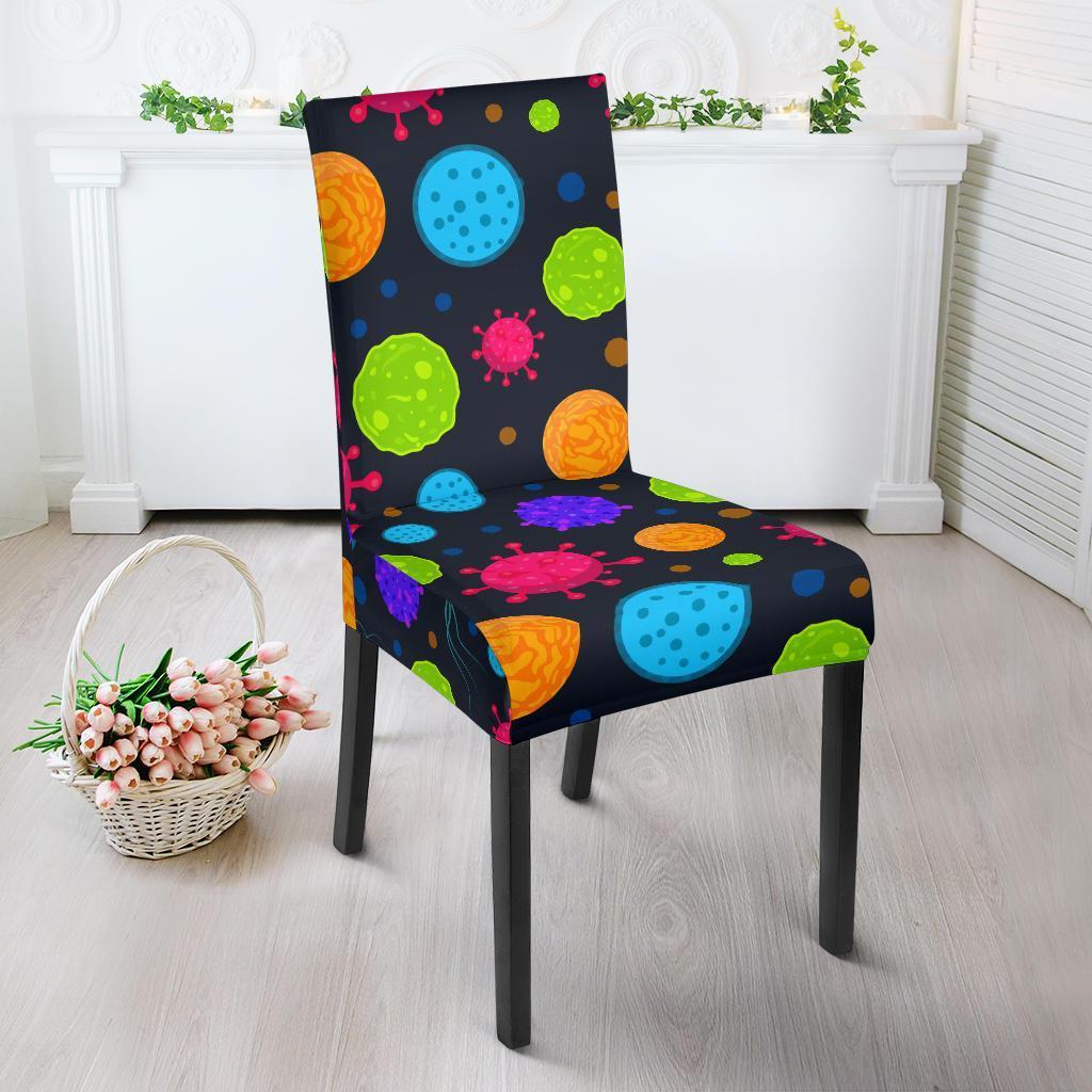 Bacteria Virus Pattern Print Chair Cover-grizzshop