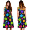 Bacteria Virus Pattern Print Dress-grizzshop