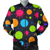 Bacteria Virus Pattern Print Men's Bomber Jacket-grizzshop