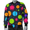 Bacteria Virus Pattern Print Men's Bomber Jacket-grizzshop