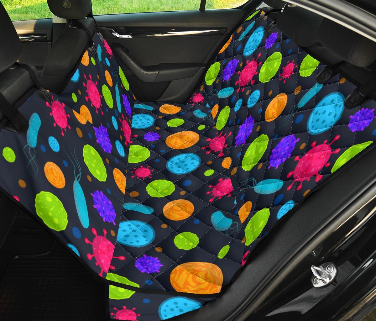 Bacteria Virus Pattern Print Pet Car Seat Cover-grizzshop
