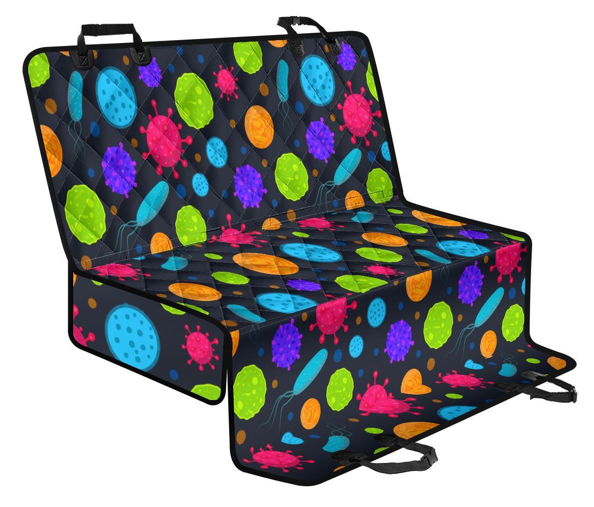 Bacteria Virus Pattern Print Pet Car Seat Cover-grizzshop