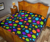 Bacteria Virus Pattern Print Quilt-grizzshop