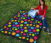 Bacteria Virus Pattern Print Quilt-grizzshop