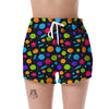 Bacteria Virus Pattern Print Women's Shorts-grizzshop