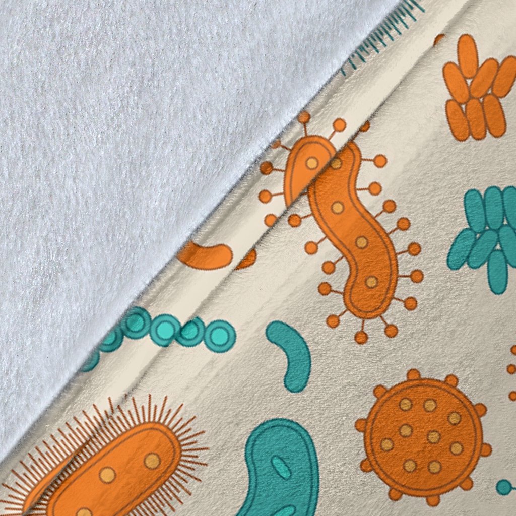 Bacteria Virus Print Pattern Blanket-grizzshop