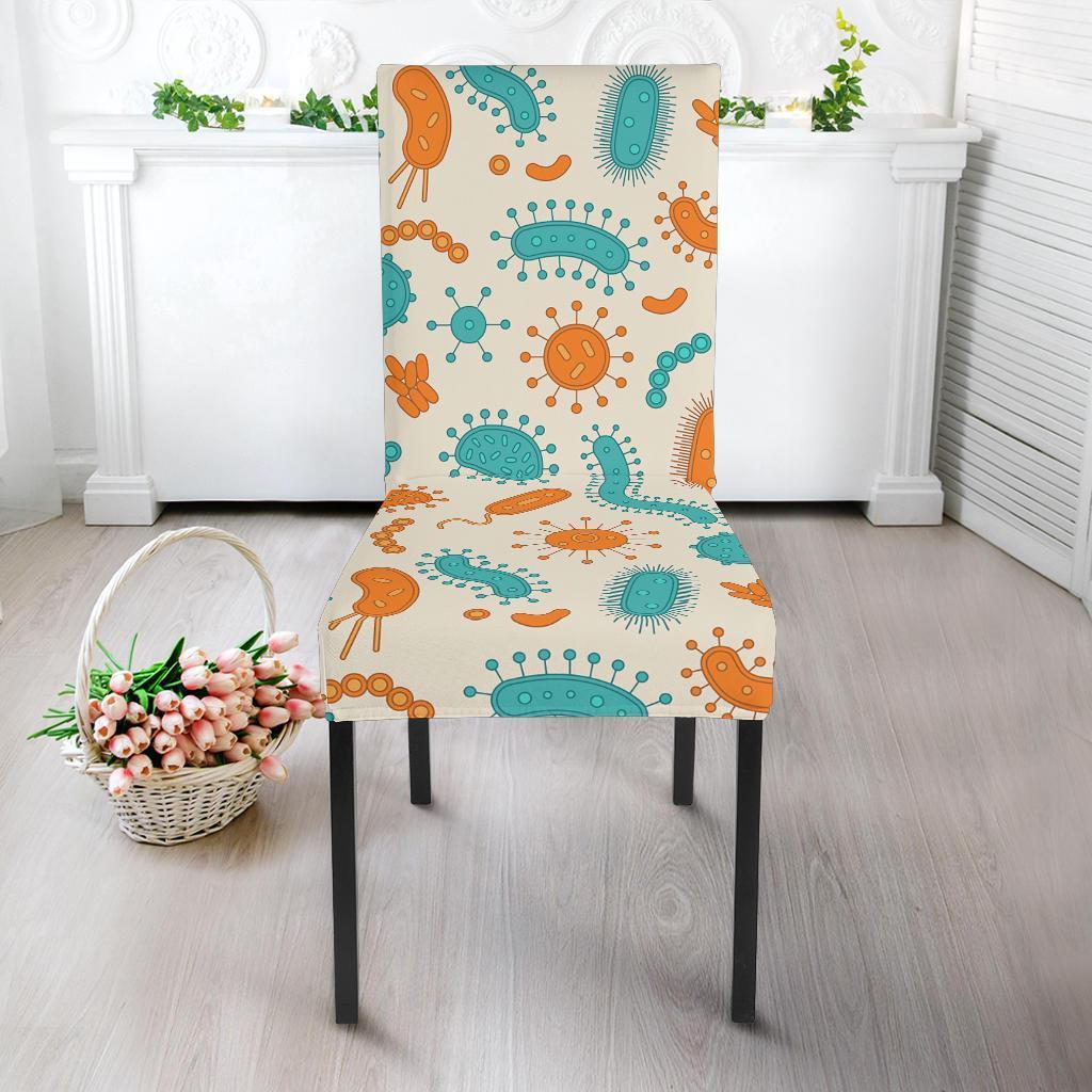 Bacteria Virus Print Pattern Chair Cover-grizzshop