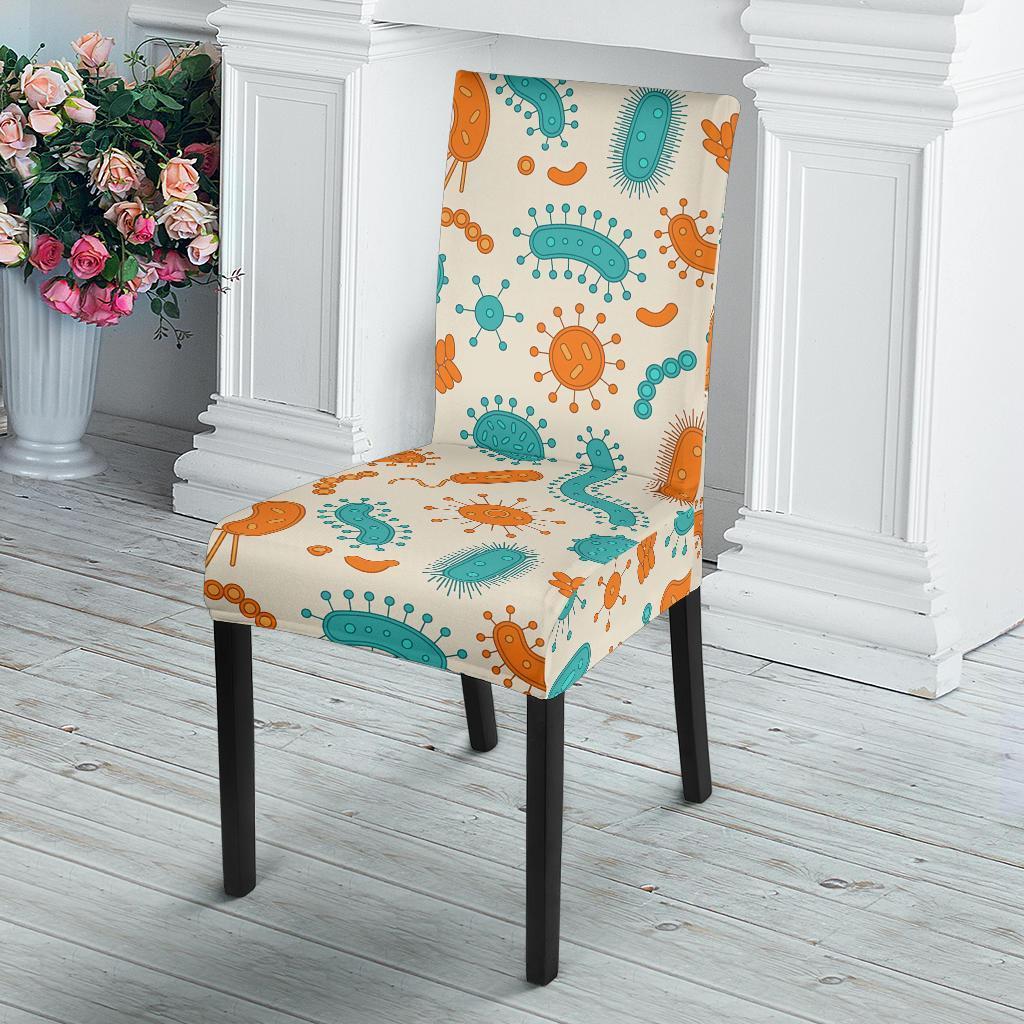 Bacteria Virus Print Pattern Chair Cover-grizzshop