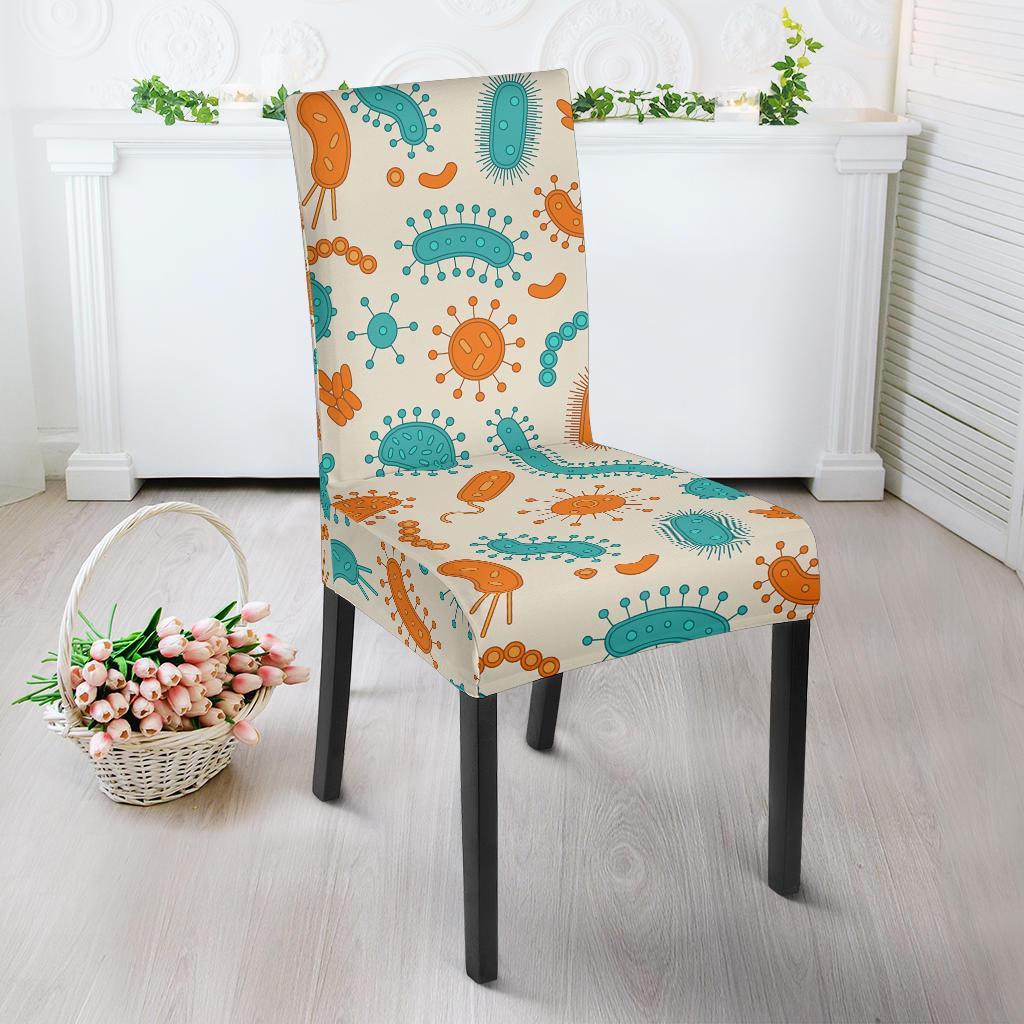 Bacteria Virus Print Pattern Chair Cover-grizzshop