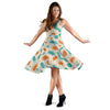 Bacteria Virus Print Pattern Dress-grizzshop