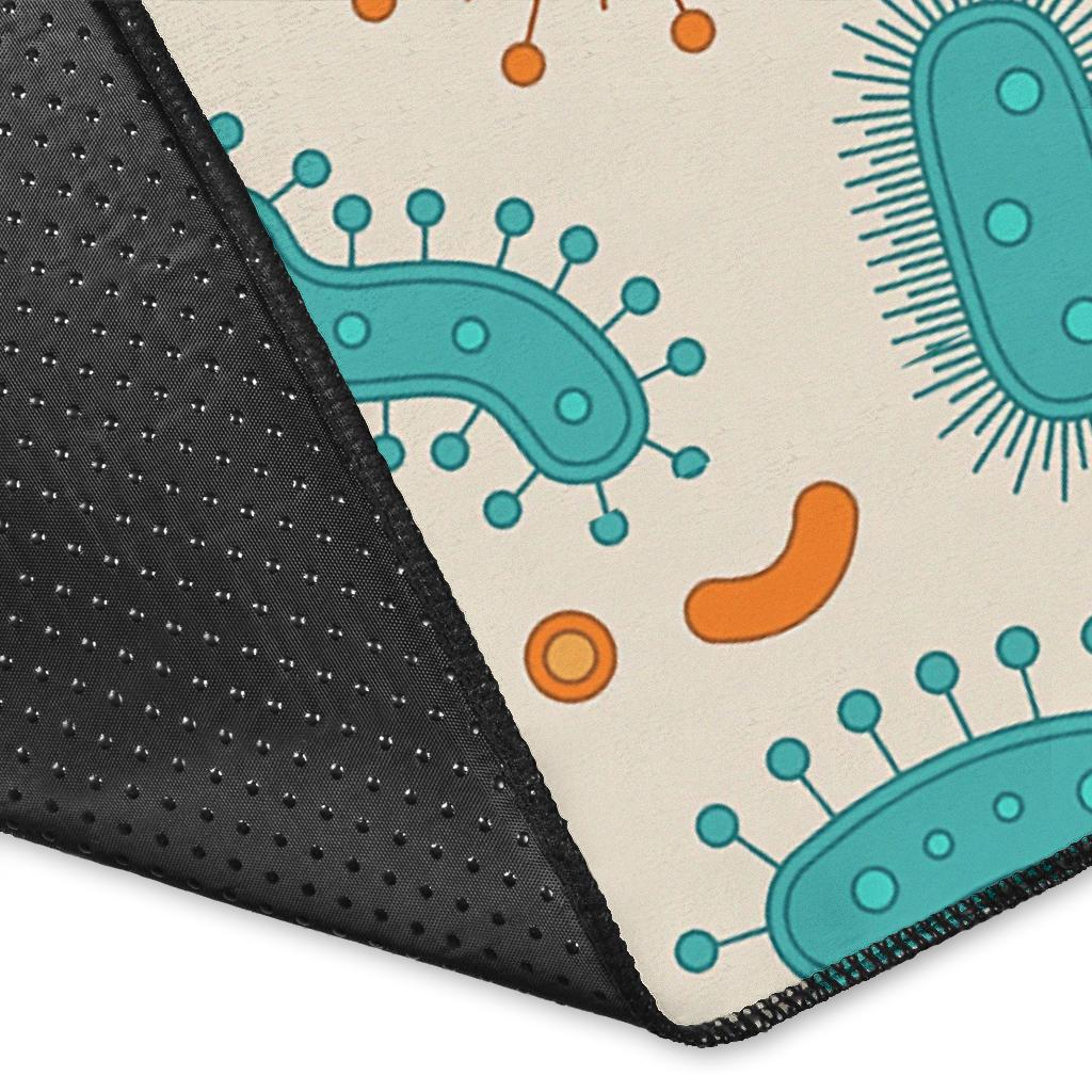 Bacteria Virus Print Pattern Floor Mat-grizzshop