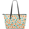 Bacteria Virus Print Pattern Leather Tote Bag-grizzshop